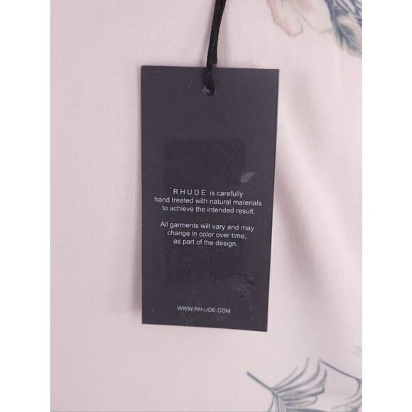 Rhude Hawaiian Shirt Size S Mens Pink Multi S/S 2022 NWT - Picture 8 of 13